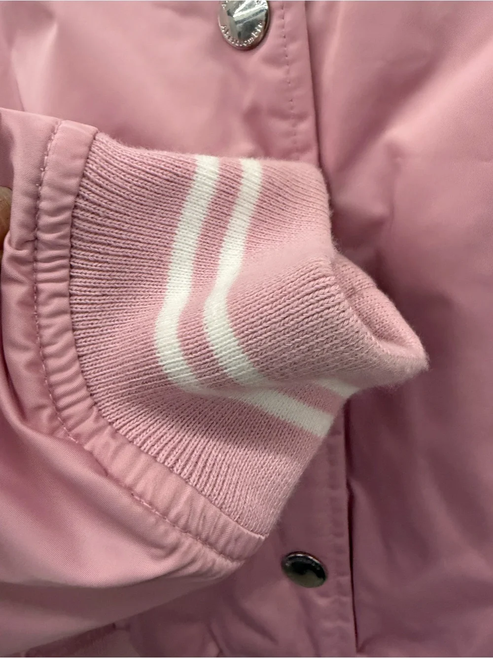 abercrombie kids Pink New York Bomber Jacket